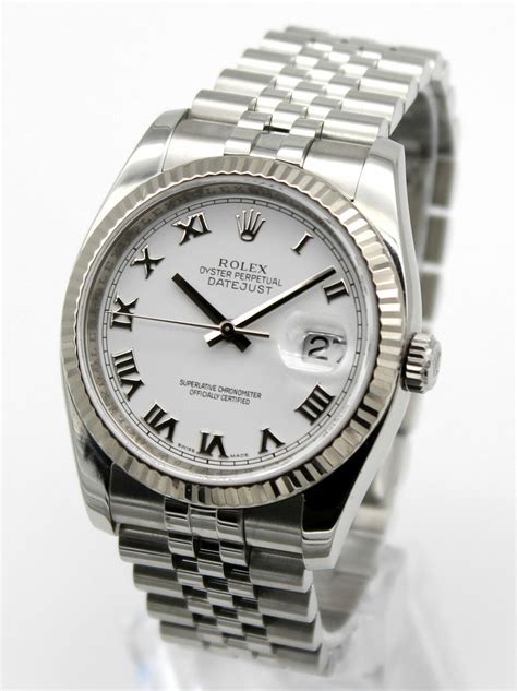 rolex datejust 36 roman numerals|preowned rolex datejust.